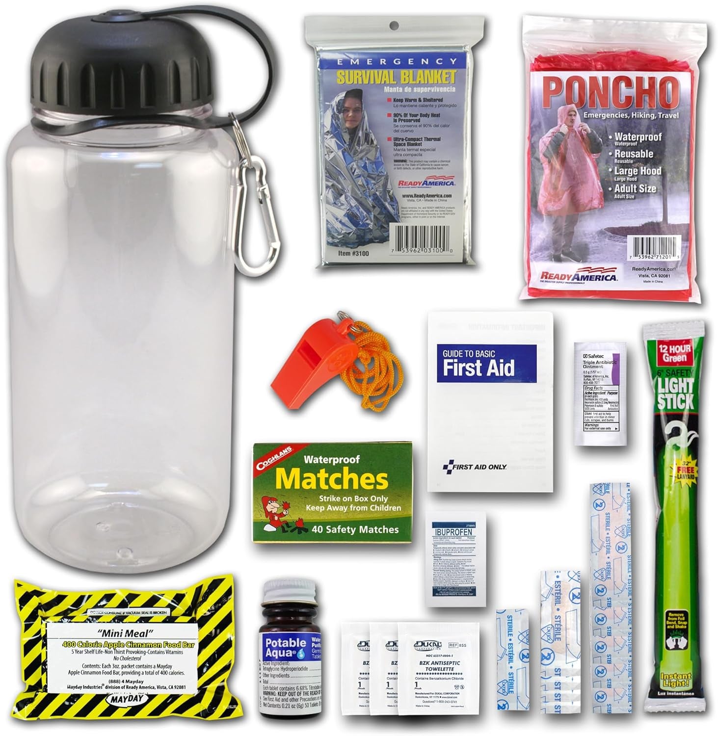 70060 Deluxe Water Bottle Survival Kit
