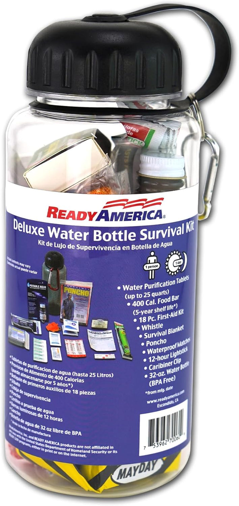 70060 Deluxe Water Bottle Survival Kit